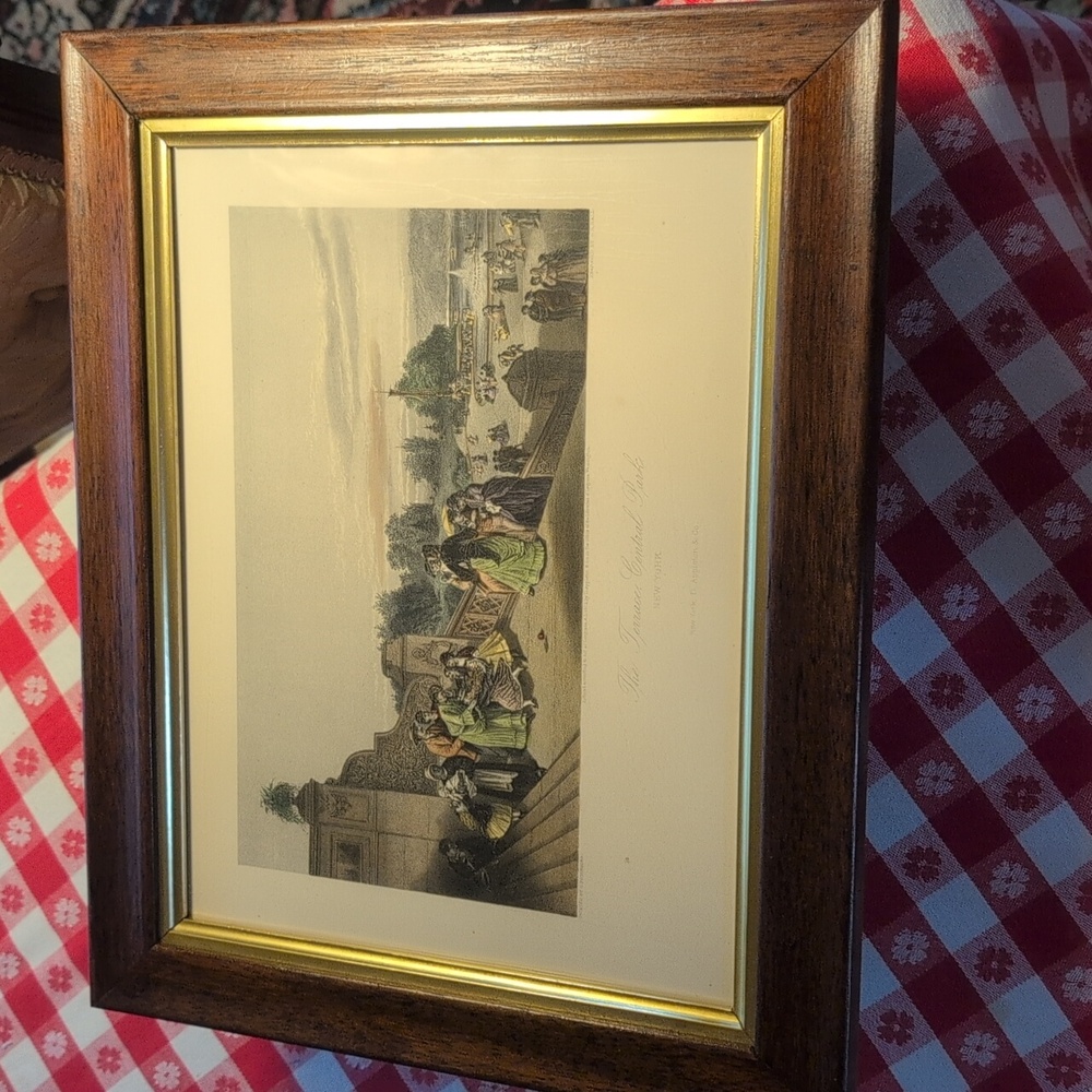 Authentic Antique Engraved Painting